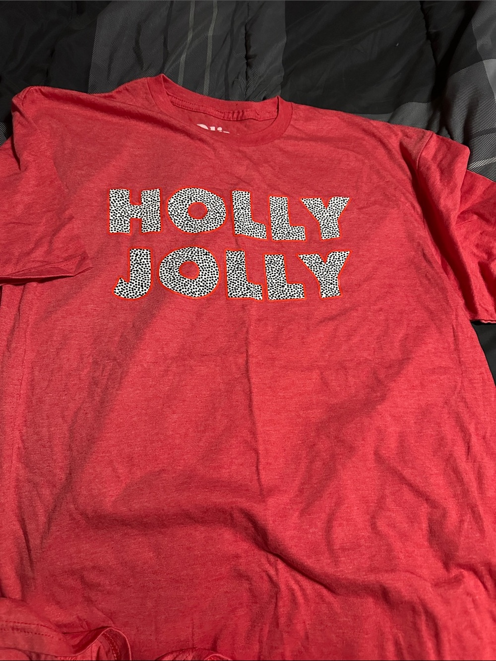 Holly Jolly Red womens Holiday T-Shirt